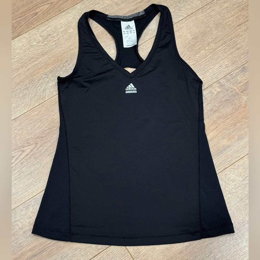 Adidas Black Techfit Sports Tank